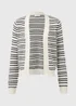 Ivory Stripe Co Ord Cardigan - 8 Image 5