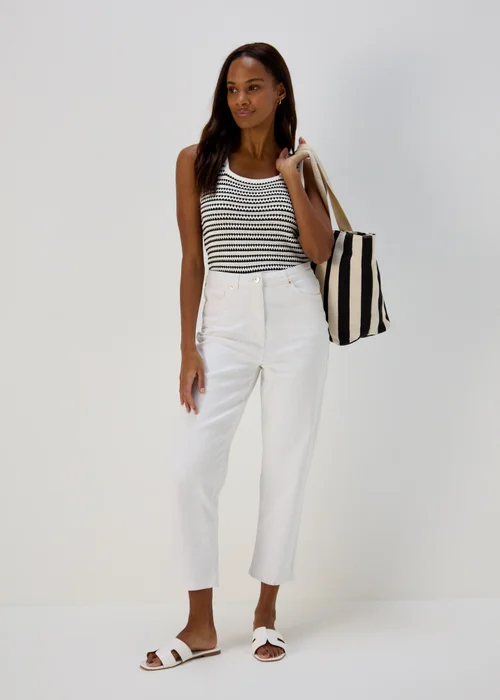 Ivory Stripe Co Ord Vest - 8 Image 4