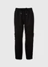 Black Linen Cargo Trousers - 8 Image 5