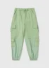 Girls Green Jersey Parachute Trousers (7-15yrs) - Age 7 Years Image 1