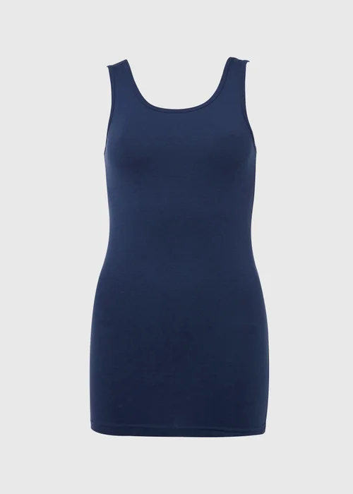 Navy Longline Vest - 8 Image 5