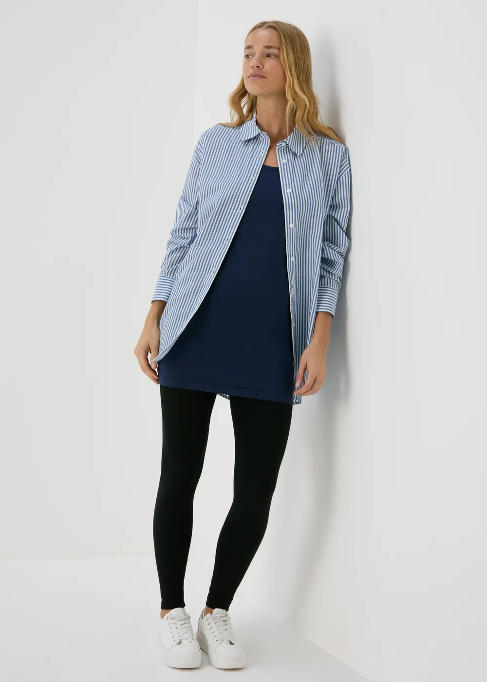 Navy Longline Vest - 8 Image 4