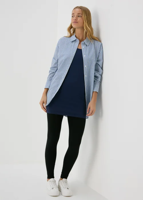 Navy Longline Vest - 8 Image 4