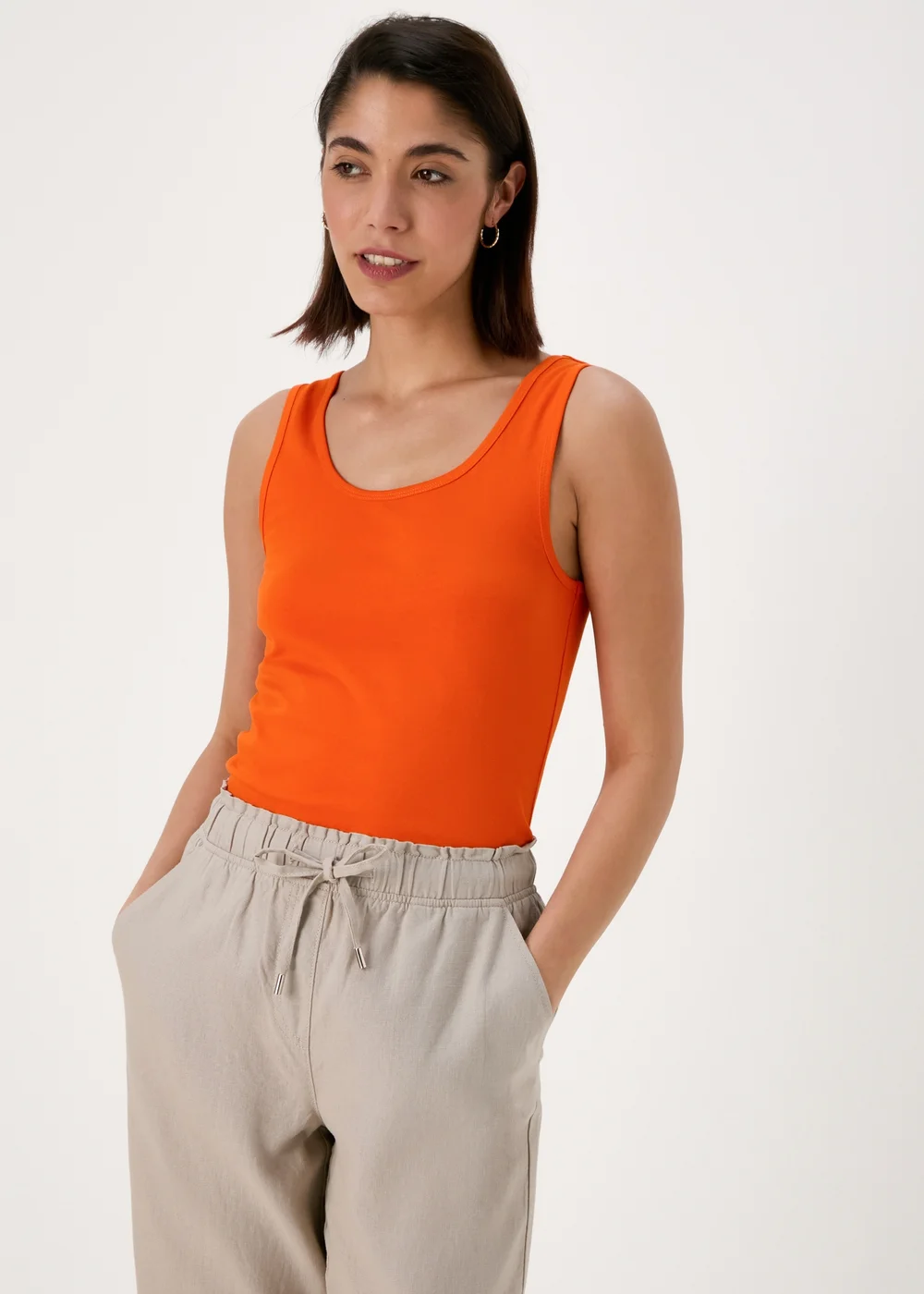 Orange Longline Vest - 8 Image 1