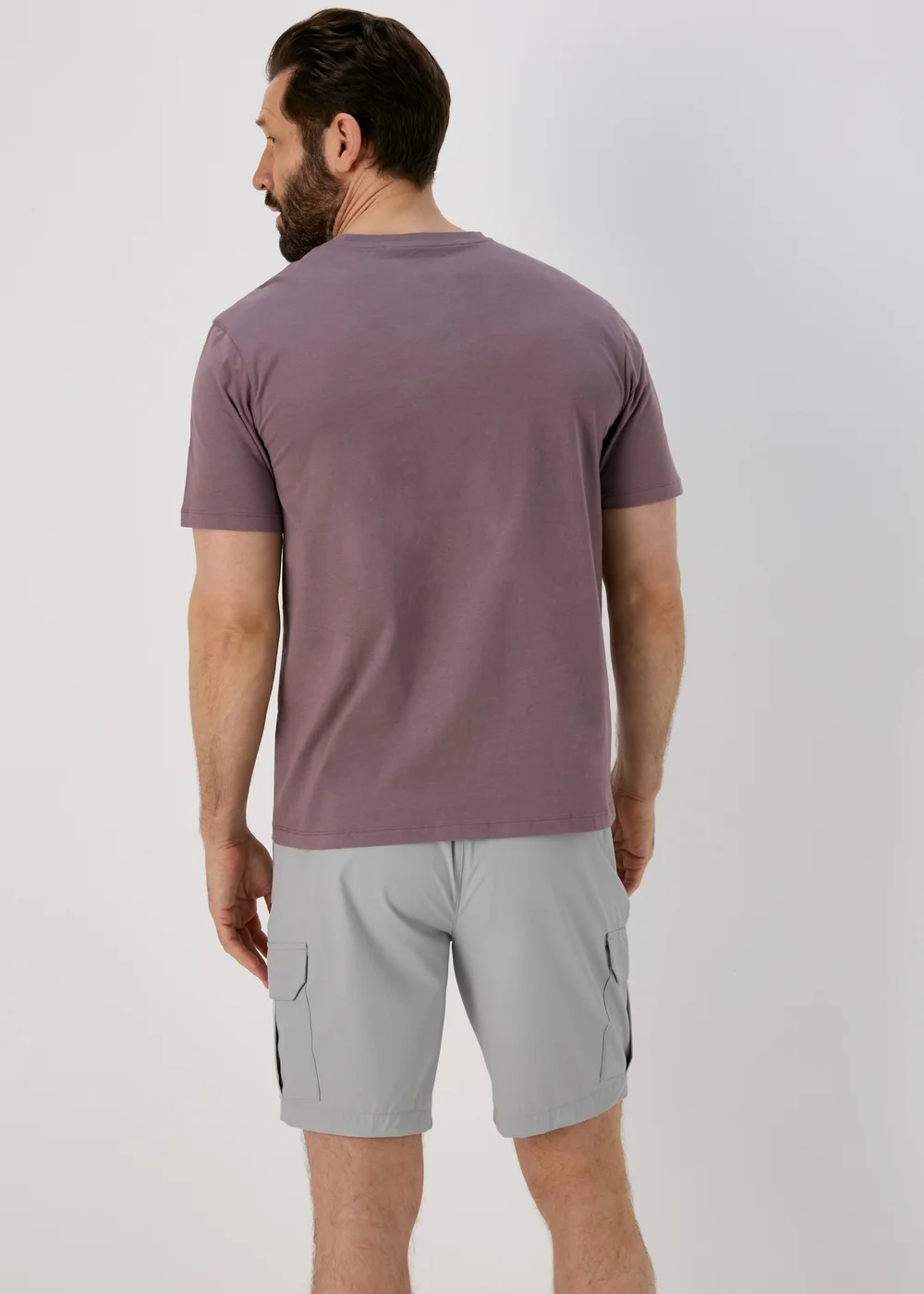 Light Grey Cargo Shorts - S Image 2