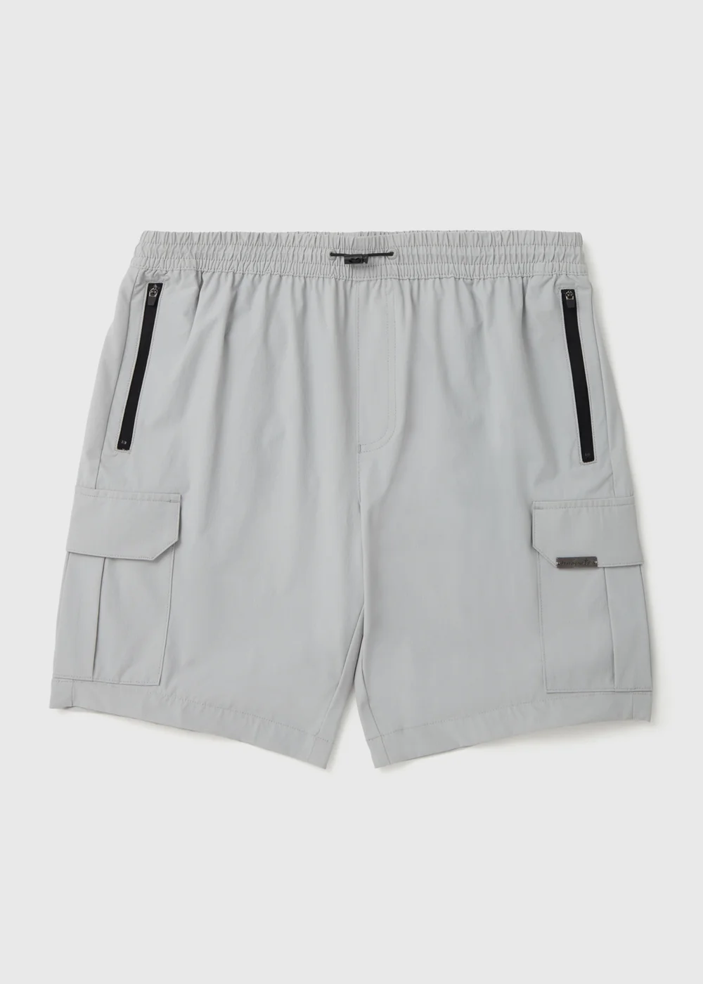 Light Grey Cargo Shorts - S Image 4