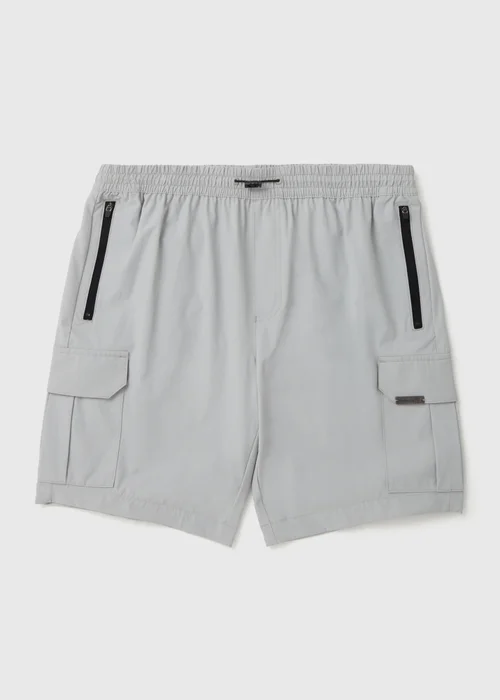 Light Grey Cargo Shorts - S Image 4