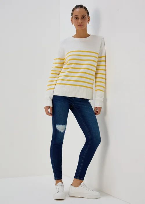 Yellow Stripe Jumper - XS Image 5