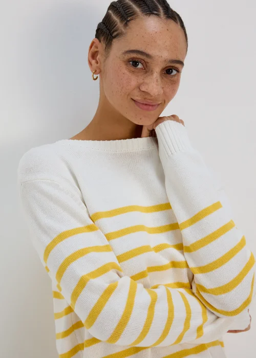 Yellow Stripe Jumper - XS Image 4