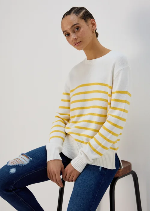 Yellow Stripe Jumper - XS Image 2