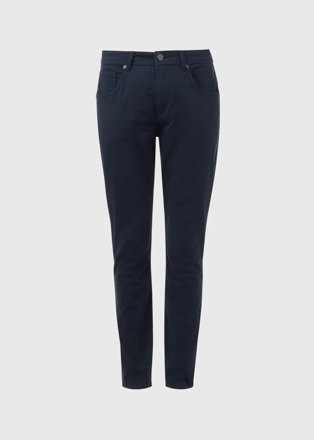 Lincoln Navy 5 Pocket Trousers - 32 Waist Regular Image 5