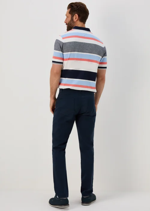 Lincoln Navy 5 Pocket Trousers - 32 Waist Regular Image 2