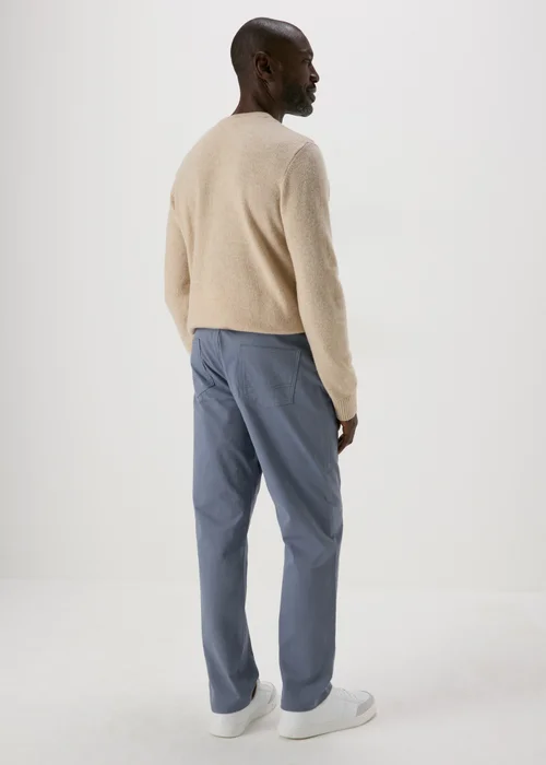 Lincoln Blue 5 Pocket Trousers - 32 Waist Regular Image 2