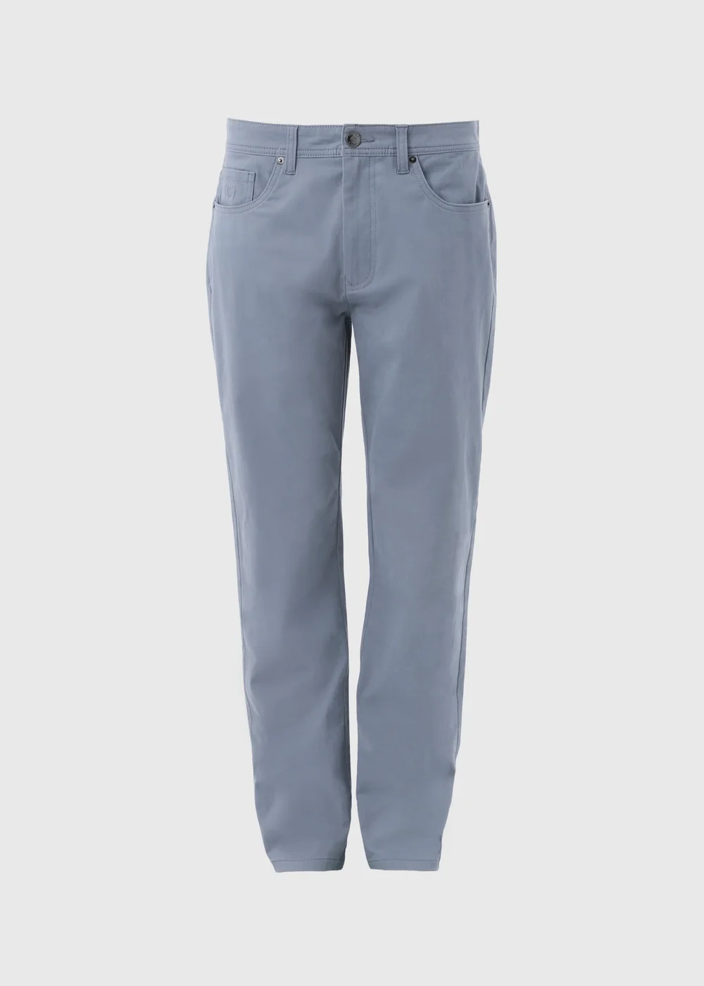 Lincoln Blue 5 Pocket Trousers - 32 Waist Regular Image 5