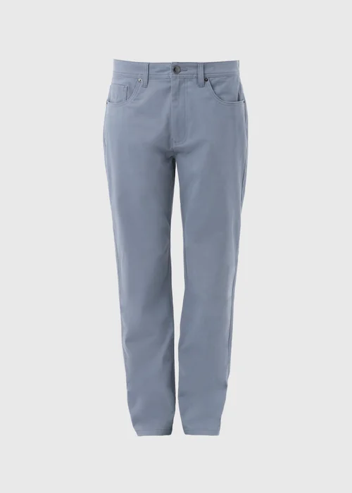 Lincoln Blue 5 Pocket Trousers - 32 Waist Regular Image 5