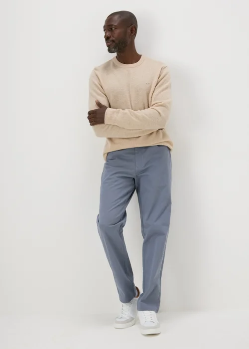Lincoln Blue 5 Pocket Trousers - 32 Waist Regular Image 1