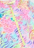 Girls Multicoloured Zebra Print Zip Swimsuit (6-13yrs) - 6-7 Yrs Image 2