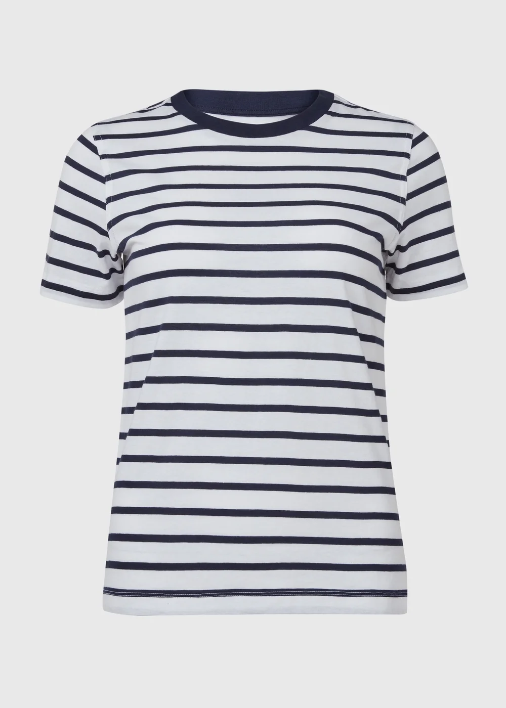 Navy & White Modern Stripe T-Shirt - 8 Image 5