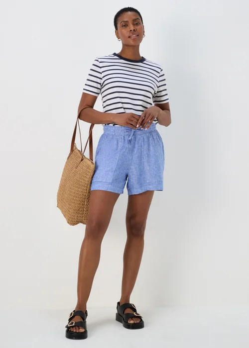 Navy & White Modern Stripe T-Shirt - 8 Image 4
