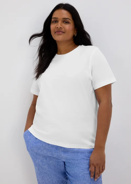 White Modern Plain T-Shirt - 8 Image 2