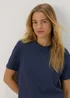 Navy Modern Plain T-Shirt - 8 Image 5