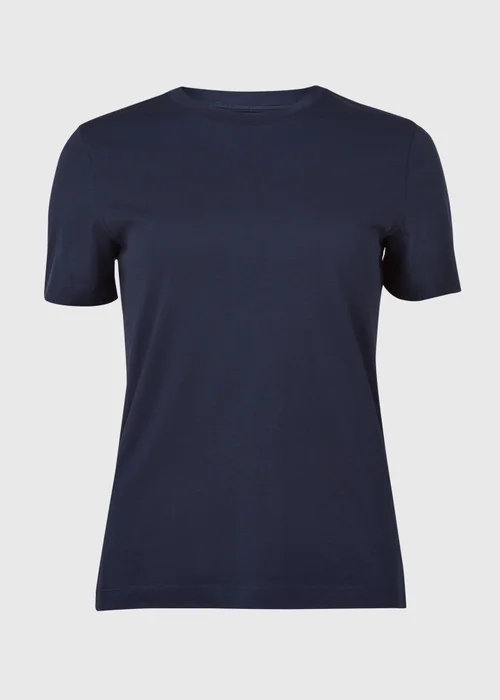 Navy Modern Plain T-Shirt - 8 Image 9