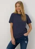Navy Modern Plain T-Shirt - 8 Image 1