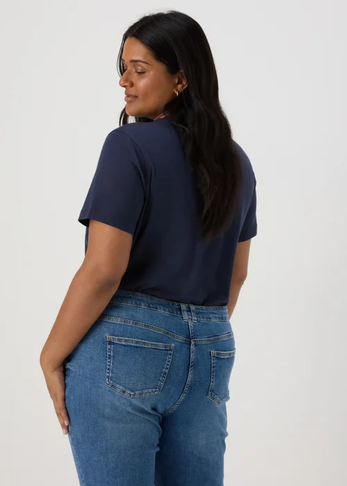 Navy Modern Plain T-Shirt - 8 Image 4