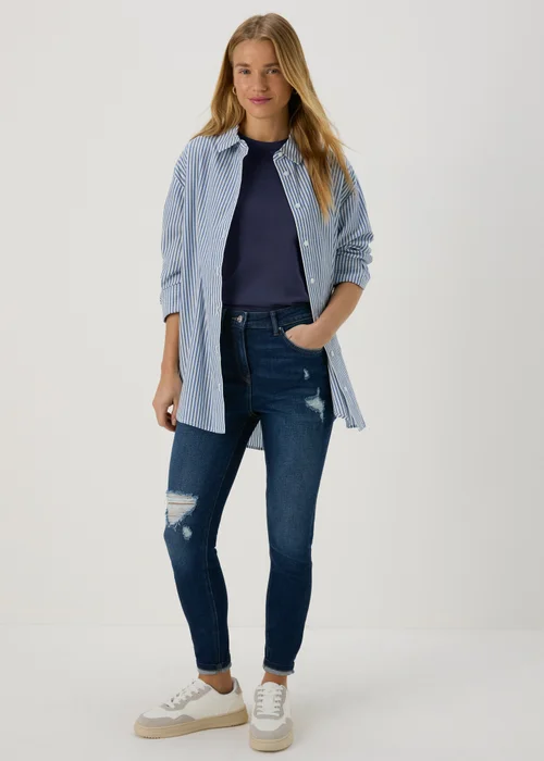 Navy Modern Plain T-Shirt - 8 Image 7