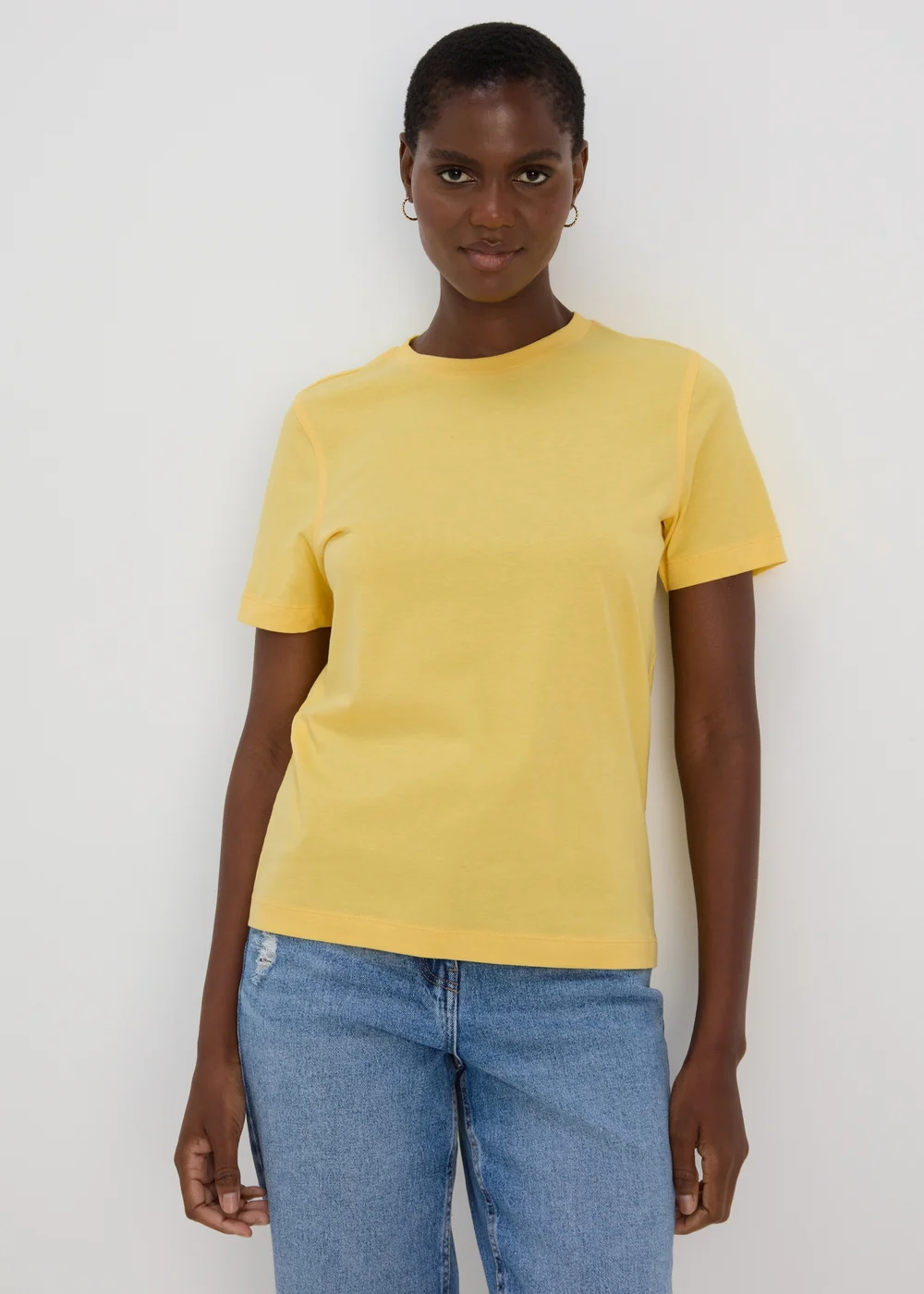 Yellow Plain T-Shirt - 8 Image 7