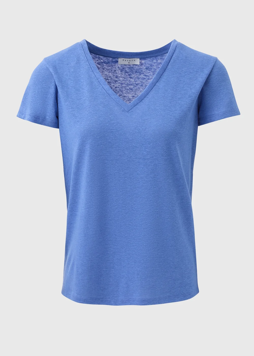 Blue V Neck T Shirt - 8 Image 5