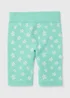 Girls Aqua Blue Seamless Cycling Shorts (7-15yrs) - Small Image 1
