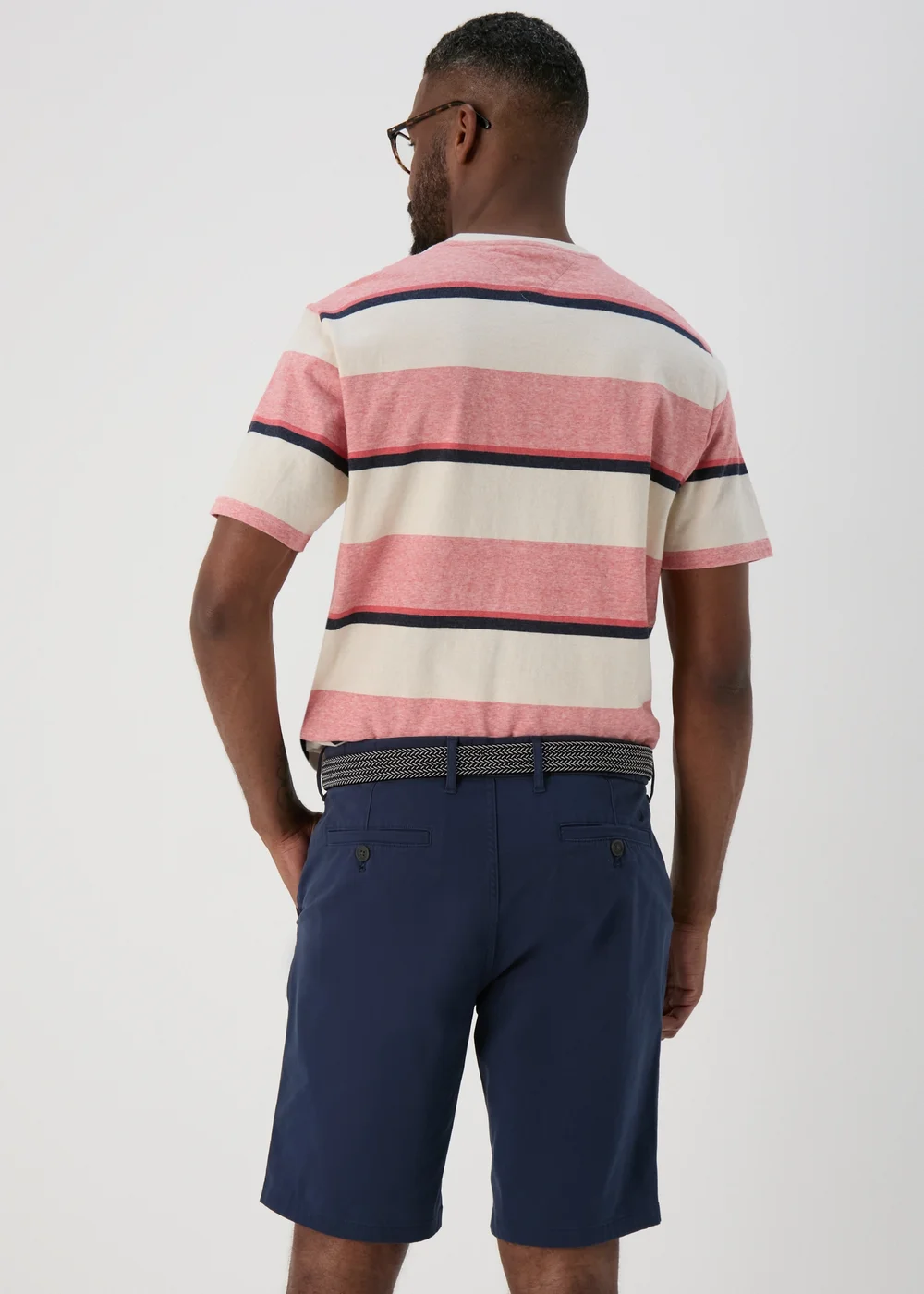 Lincoln Beige Belted Chino Shorts - 32 Image 2