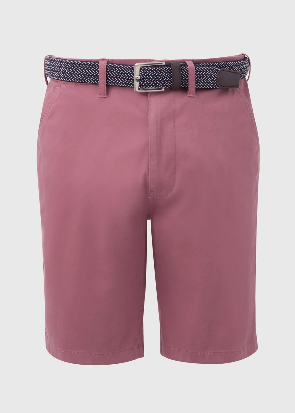 Mauve Belted Chino Shorts - 32 Image 5