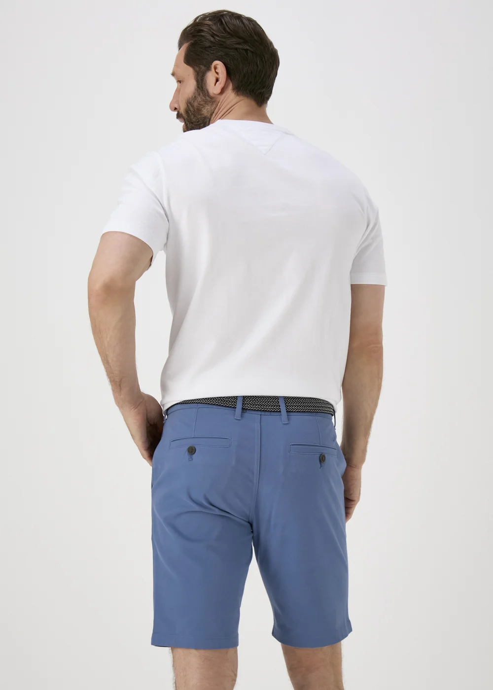 Blue Belted Chino Shorts - 32 Image 2