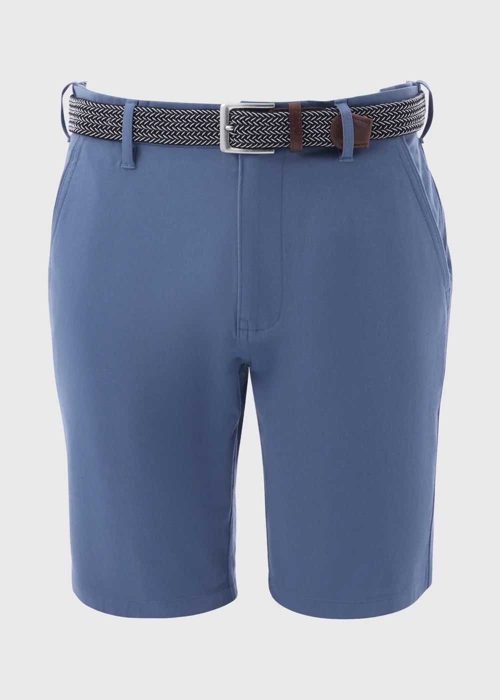 Blue Belted Chino Shorts - 32 Image 5