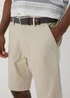 Stone Belted Chino Shorts - 32 Image 3
