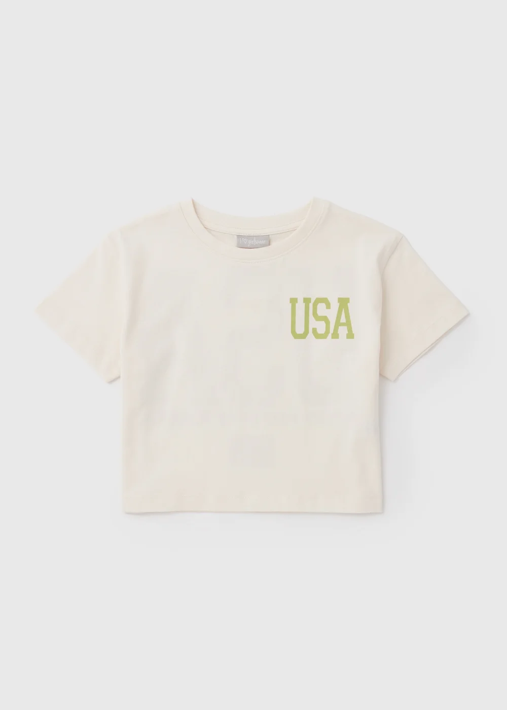 Girls Stone USA Oversized T-Shirt (7-15yrs) - 7 Yrs Image 1