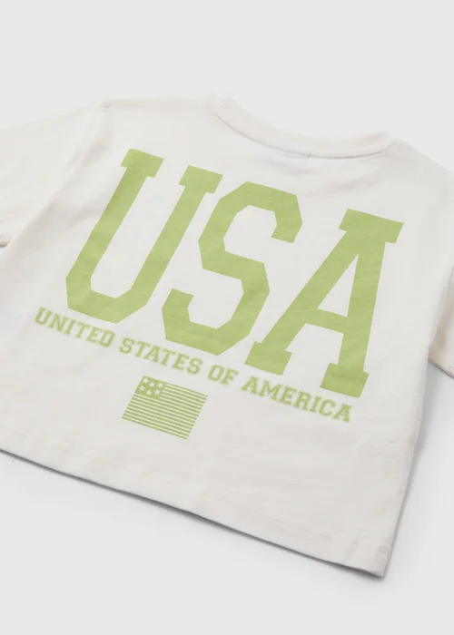 Girls Stone USA Oversized T-Shirt (7-15yrs) - 7 Yrs Image 2