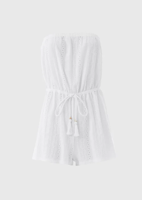 White Cutwork Playsuit - S Image 5