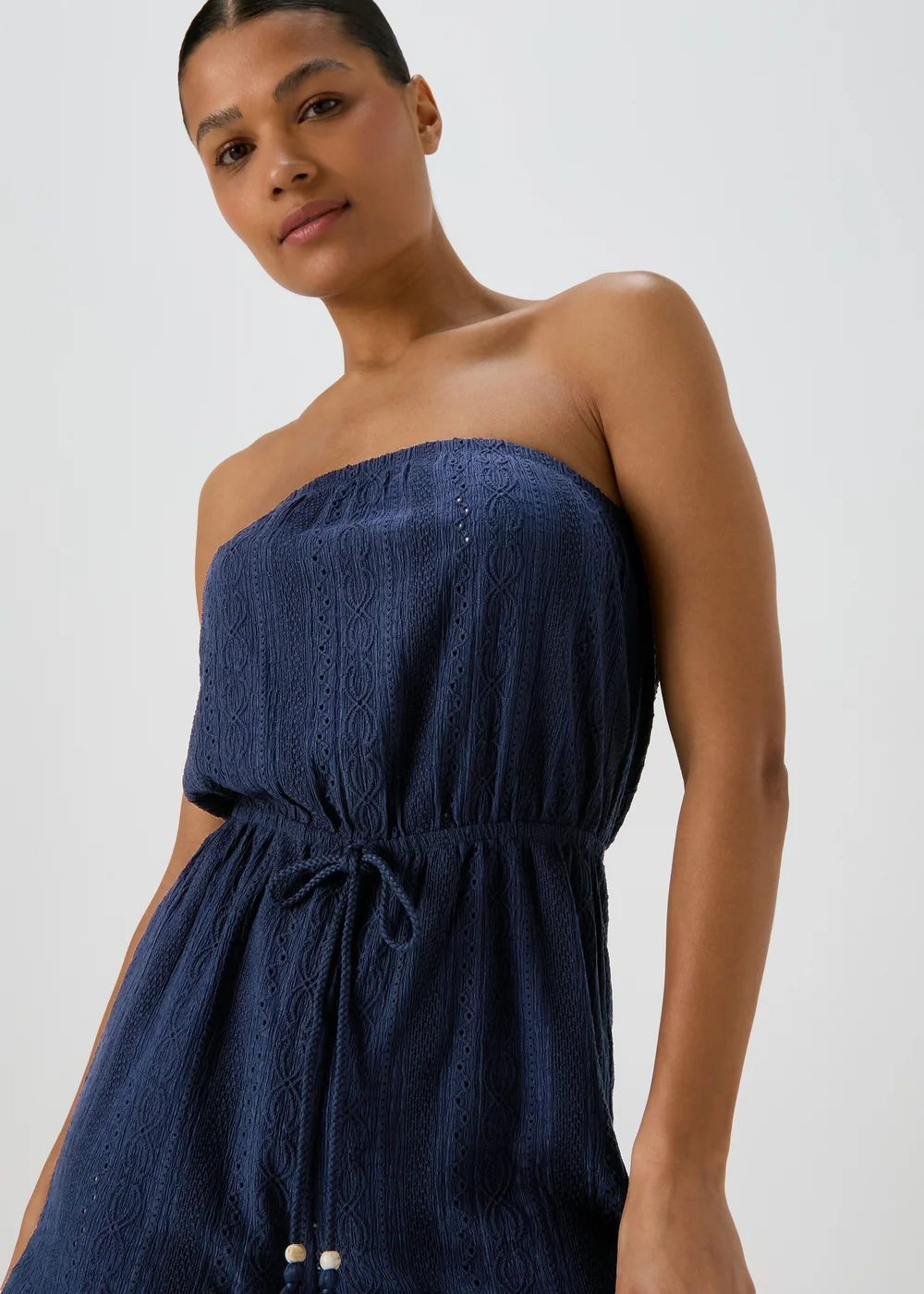 Navy Cutwork Playsuit - S Image 3