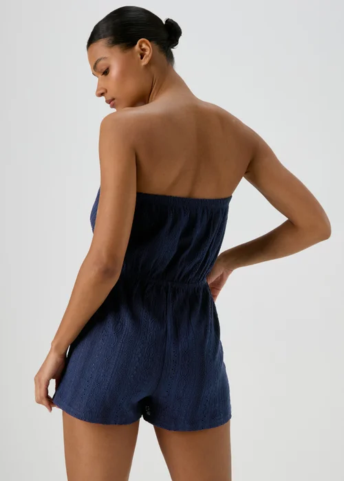 Navy Cutwork Playsuit - S Image 2
