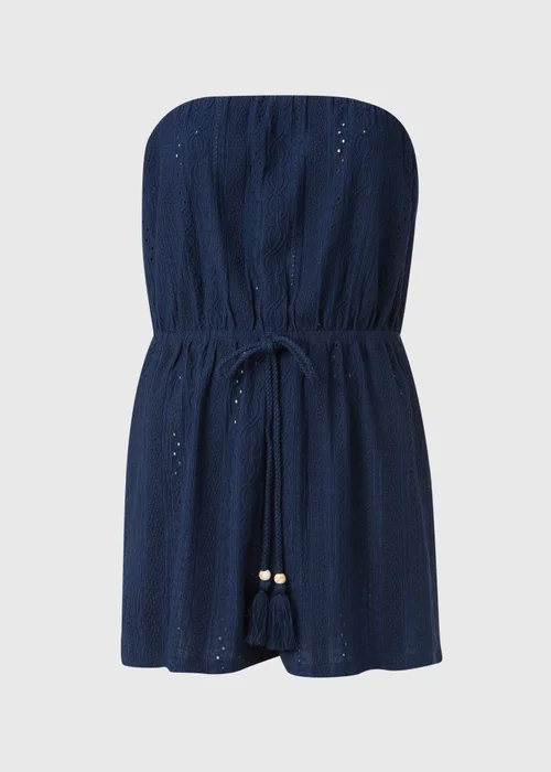 Navy Cutwork Playsuit - S Image 5