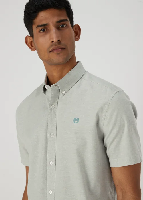 Green Cross Dye Oxford Shirt - S Image 3
