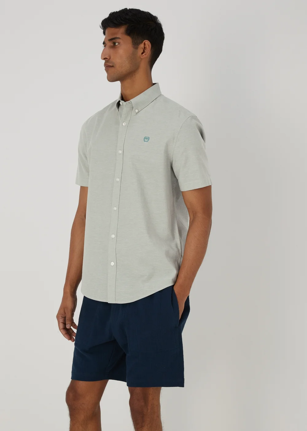 Green Cross Dye Oxford Shirt - S Image 1