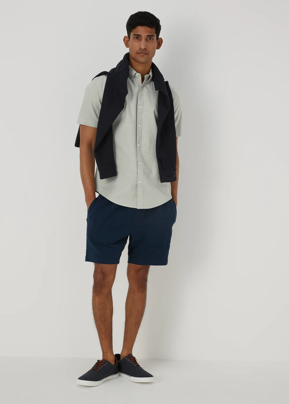 Green Cross Dye Oxford Shirt - S Image 4