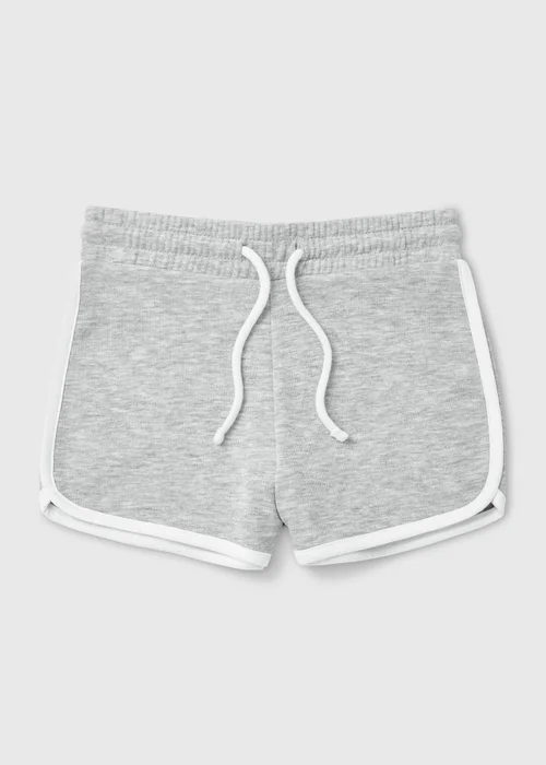 Girls Grey Runner Shorts (7-15yrs) - Age 7 Years Image 1