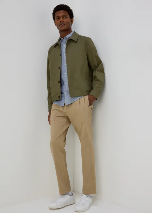 Blue Crossdye Oxford Shirt - Small Image 4