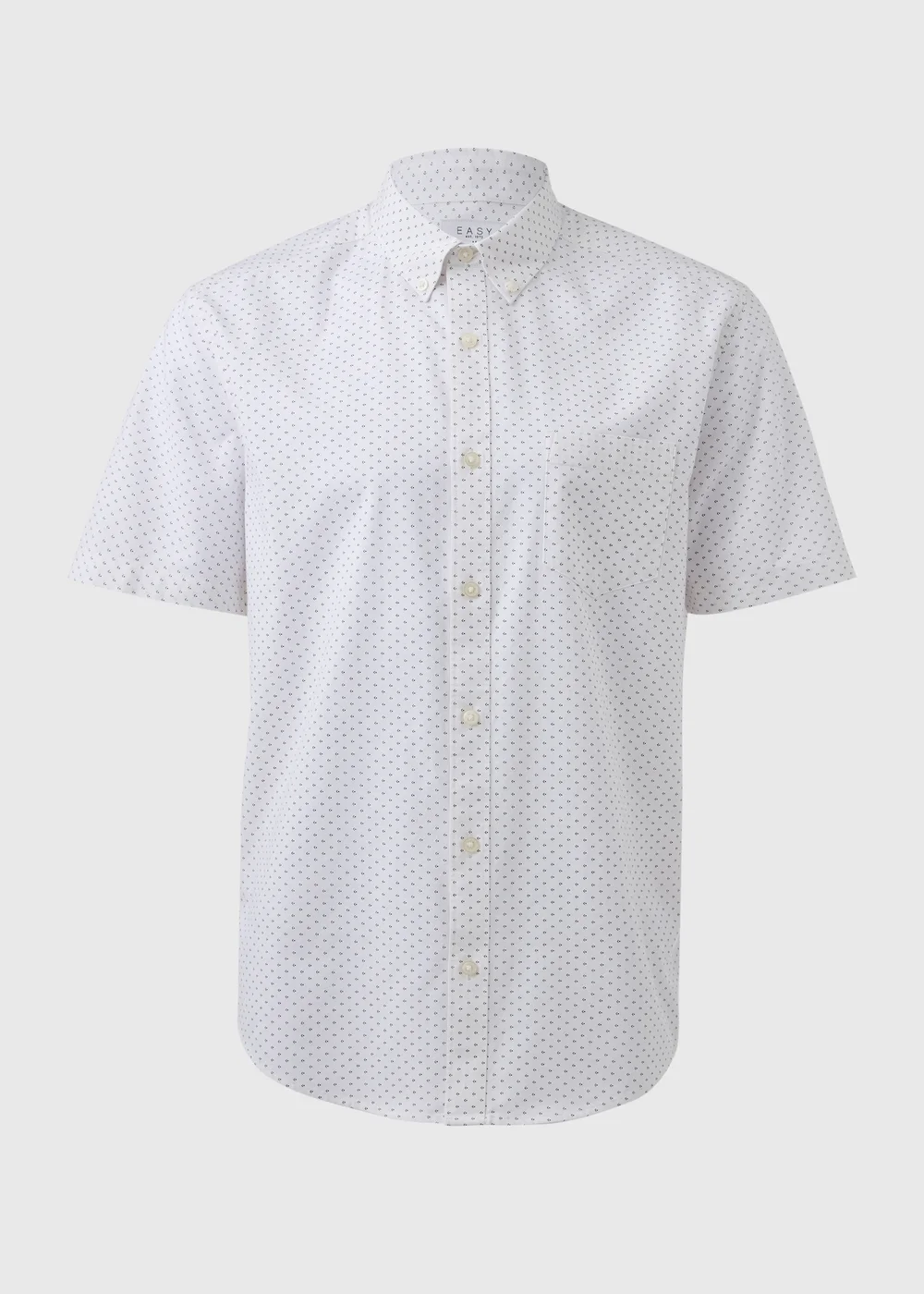 White Print Oxford Shirt - S Image 5