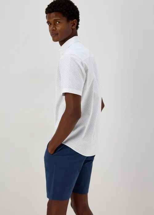 White Print Oxford Shirt - S Image 2